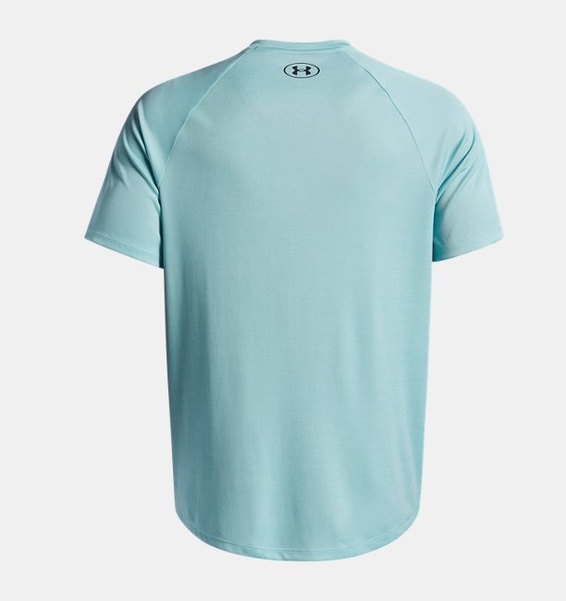 Açık Gri Erkek UA Tech Textured Kısa Kollu T-shirt