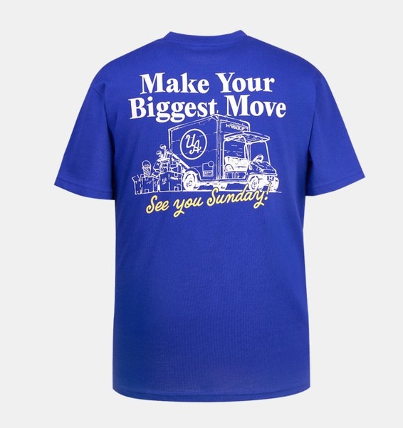 Lacivert Erkek UA Heavyweight Moving Day Illus T-shirt
