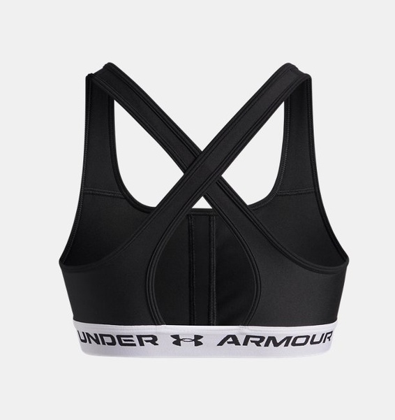 Siyah Kadın UA Crossback Mid Spor Sütyeni