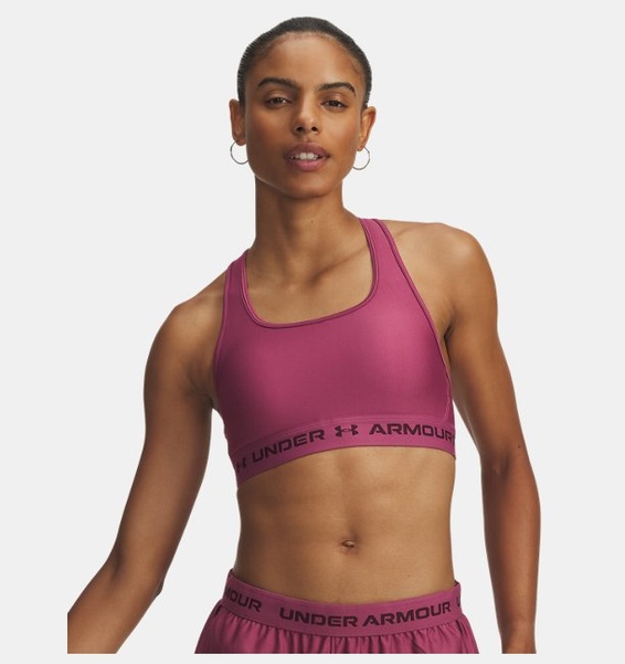 Kırmızı Kadın UA Crossback Mid Spor Sütyeni