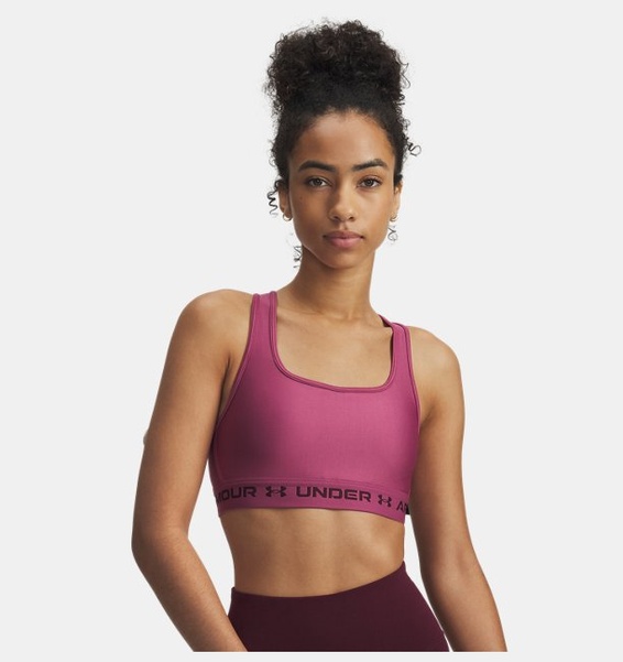 Kırmızı Kadın UA Crossback Mid Spor Sütyeni