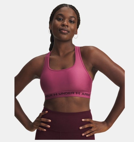 Kırmızı Kadın UA Crossback Mid Spor Sütyeni