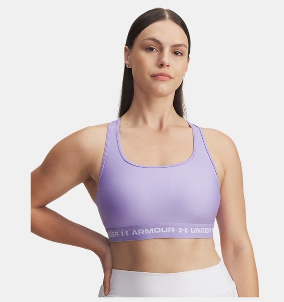 Mor Kadın UA Crossback Mid Spor Sütyeni