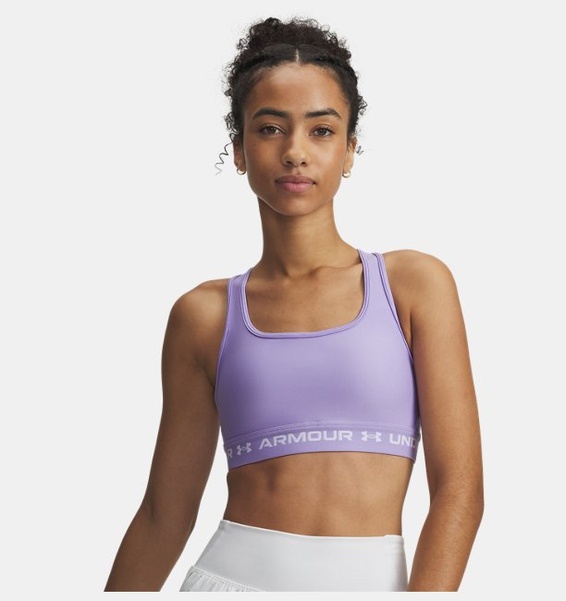 Mor Kadın UA Crossback Mid Spor Sütyeni