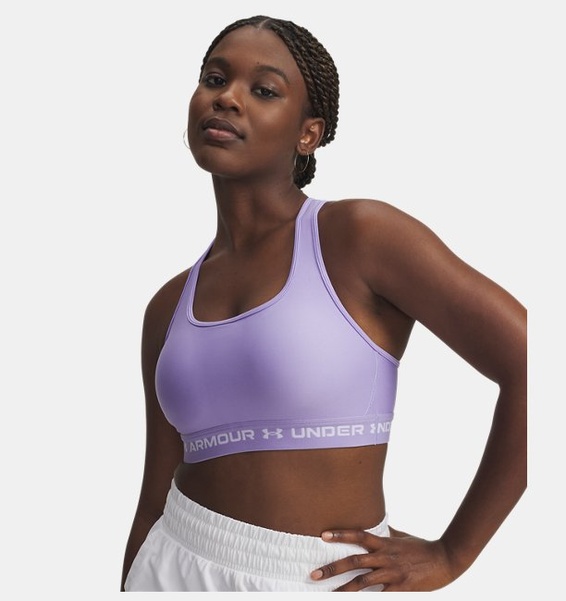 Mor Kadın UA Crossback Mid Spor Sütyeni