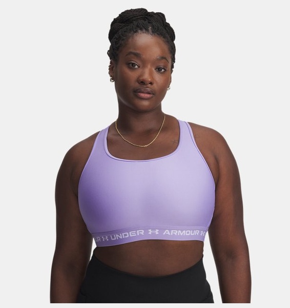 Mor Kadın UA Crossback Mid Spor Sütyeni