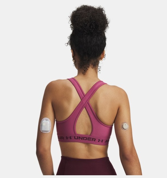 Kırmızı Kadın UA Crossback Mid Spor Sütyeni