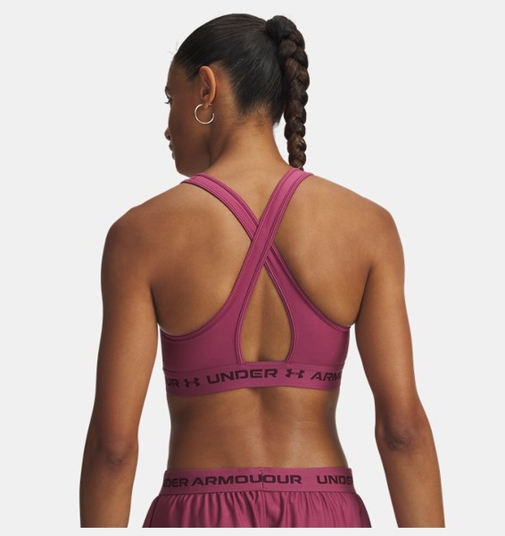 Kırmızı Kadın UA Crossback Mid Spor Sütyeni