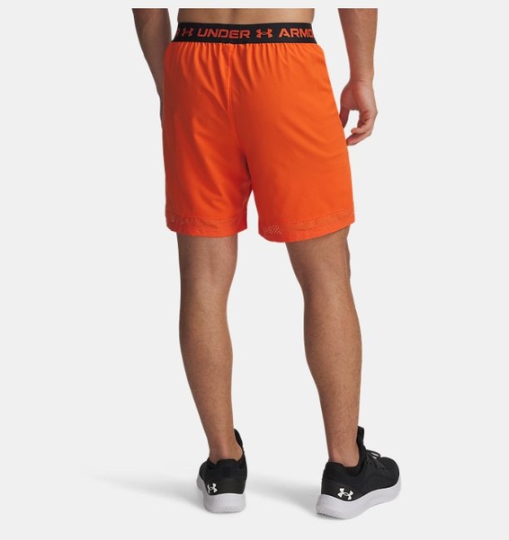 Turuncu Erkek UA Vanish Dokuma 6inch Şort
