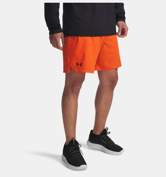 Turuncu Erkek UA Vanish Dokuma 6inch Şort