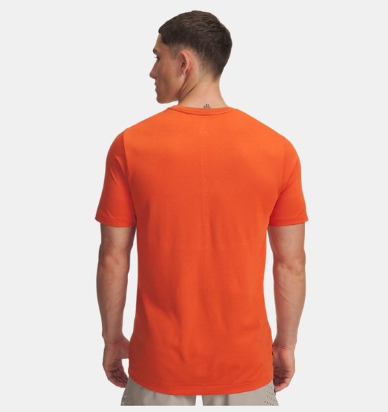 Turuncu Erkek UA Vanish Elite Dikişsiz Kısa Kollu T-shirt
