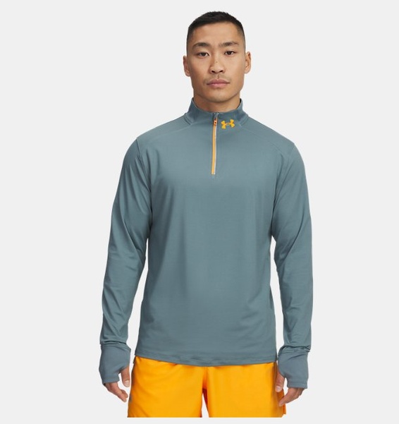 Mavi Erkek UA Lauch Pro 1/4 Fermuarlı Uzun Kollu T-shirt