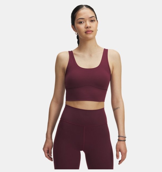 Bordo Kadın UA Meridian Fitted Crop Atlet