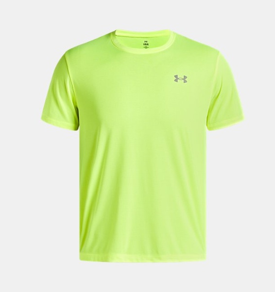 Sarı Erkek UA Launch Kısa Kollu T-shirt