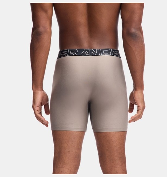 Kahverengi Erkek UA Performance Tech 6" Boxerjock - 3'lü Paket