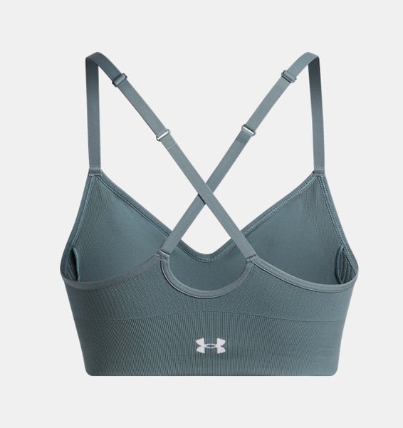 Mavi Kadın UA Vanish Dikişsiz Low Spor Sütyeni