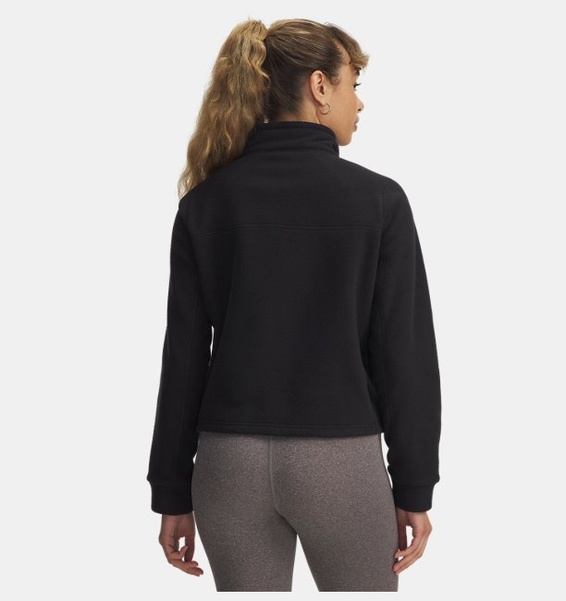 Siyah Kadın UA Expanse Fleece Tam Fermuarlı Sweatshirt