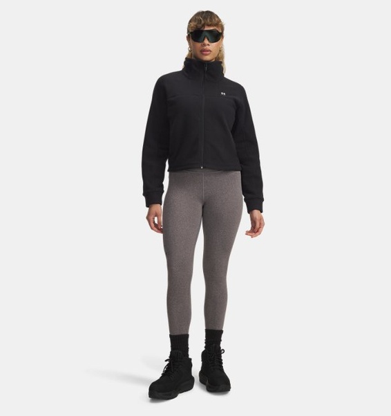 Siyah Kadın UA Expanse Fleece Tam Fermuarlı Sweatshirt