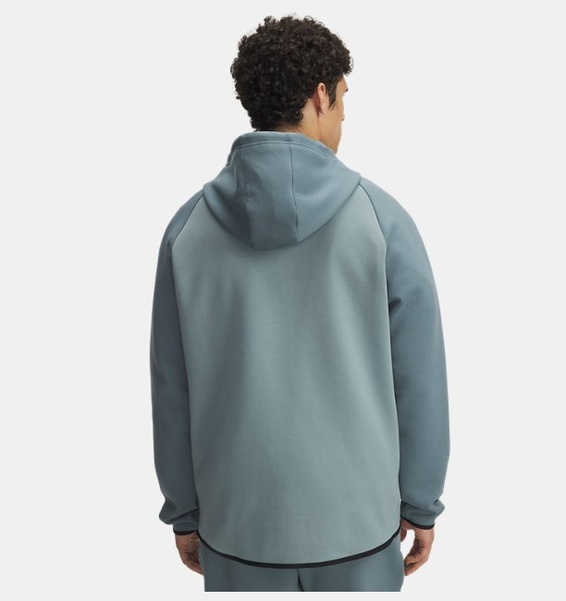 Mavi Erkek UA Unstoppable Fleece Tam Fermuarlı HD EU Sweatshirt