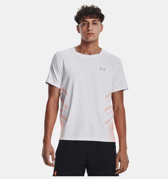 Beyaz Erkek UA Launch Elite Graphic Kısa Kollu T-shirt