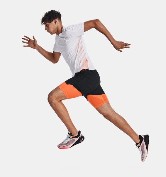 Beyaz Erkek UA Launch Elite Graphic Kısa Kollu T-shirt