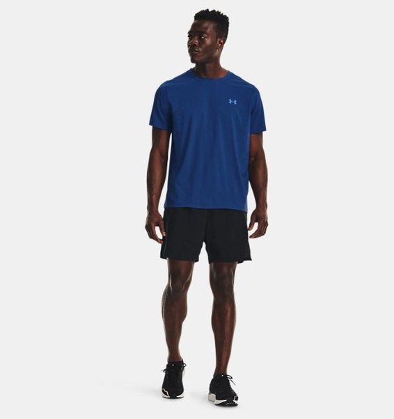 Mavi Erkek UA Launch Elite Graphic Kısa Kollu T-shirt