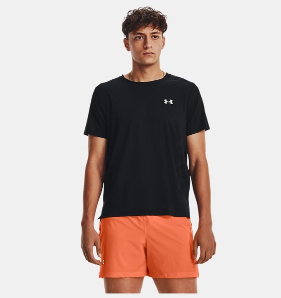 Siyah Erkek UA Launch Elite Graphic Kısa Kollu T-shirt