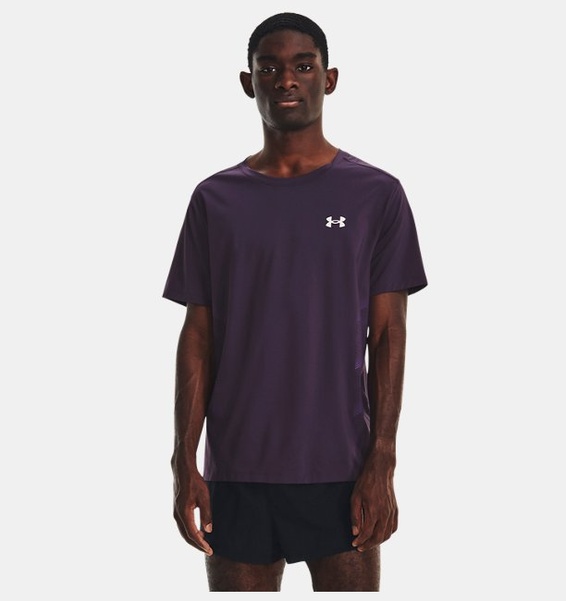 Mor Erkek UA Launch Elite Graphic Kısa Kollu T-shirt