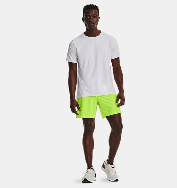 Beyaz Erkek UA Launch Elite Graphic Kısa Kollu T-shirt