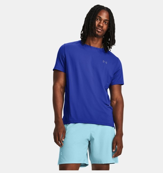 Mavi Erkek UA Launch Elite Graphic Kısa Kollu T-shirt