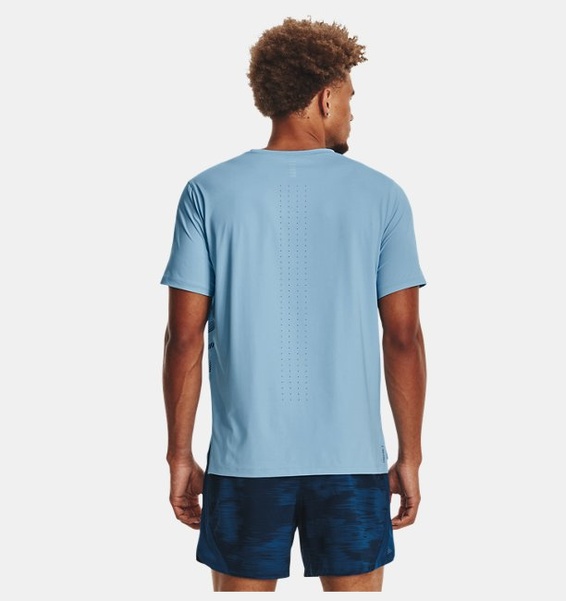 Mavi Erkek UA Launch Elite Graphic Kısa Kollu T-shirt