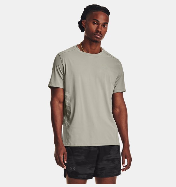 Erkek UA Launch Elite Graphic Kısa Kollu T-shirt Yeşil