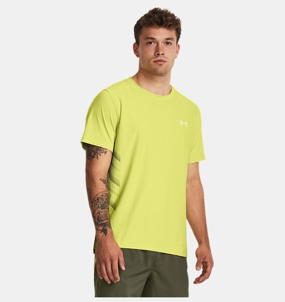 Sarı Erkek UA Launch Elite Graphic Kısa Kollu T-shirt