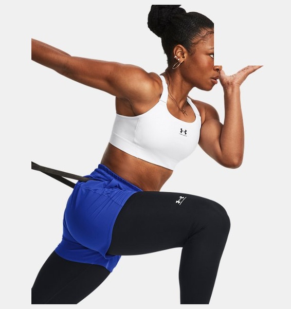 Beyaz Kadın UA HeatGear High Spor Sütyeni