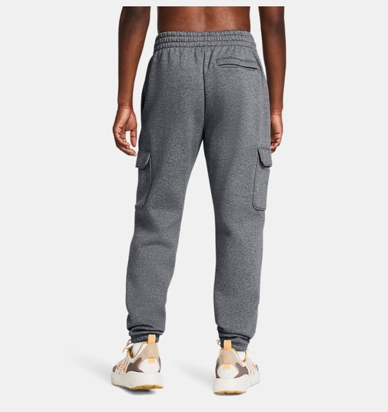 Gri Erkek UA Icon Fleece Cargo Pantolon
