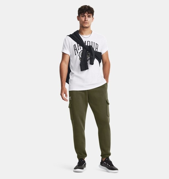 Haki Erkek UA Icon Fleece Cargo Pantolon