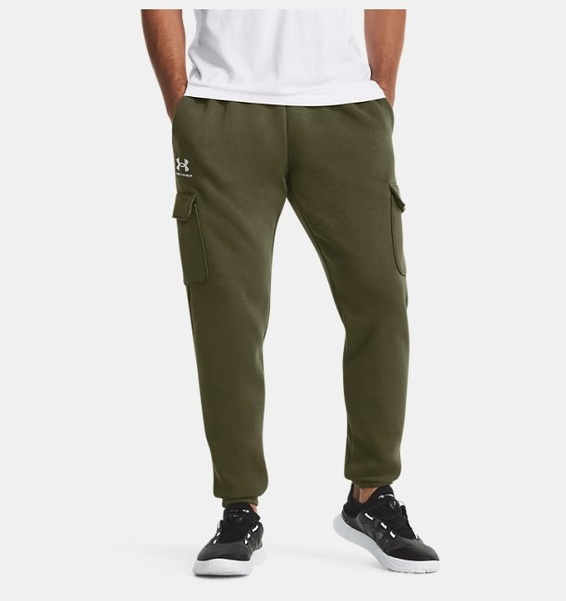 Haki Erkek UA Icon Fleece Cargo Pantolon