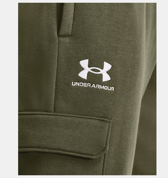 Haki Erkek UA Icon Fleece Cargo Pantolon