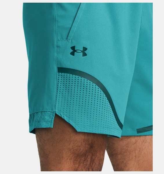 Petrol Yeşili Erkek UA Vanish Dokuma 6inch Graphic Şort