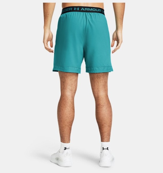 Petrol Yeşili Erkek UA Vanish Dokuma 6inch Graphic Şort