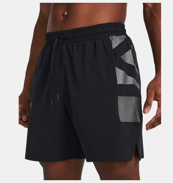 Siyah Erkek UA Zone Dokuma Şort