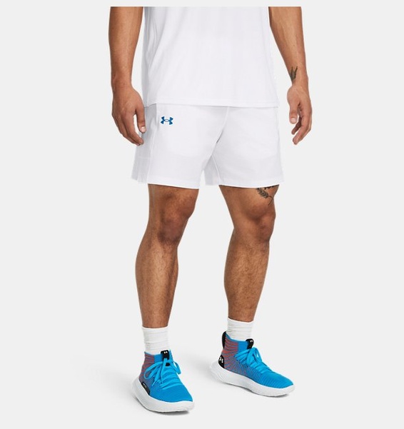 Beyaz Erkek UA Zone Dokuma Şort