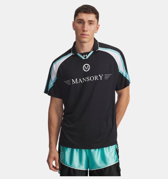 Siyah Erkek UA X Mansory Terrace Jersey T-Shirt