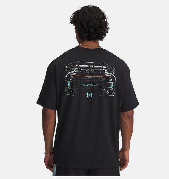 Siyah Erkek UA X Mansory Heavyweight Cotton Kısa Kollu T-Shirt