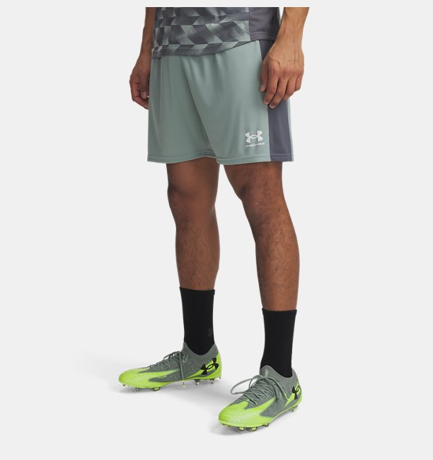 Erkek UA Challenger Örme Şort Yeşil