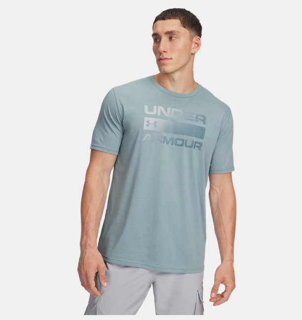 Erkek UA Team Issue Wordmark Kısa Kollu T-shirt Yeşil