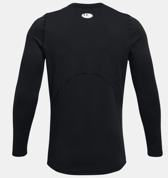 Siyah Erkek ColdGear® Armour Fitted Bisiklet Yaka