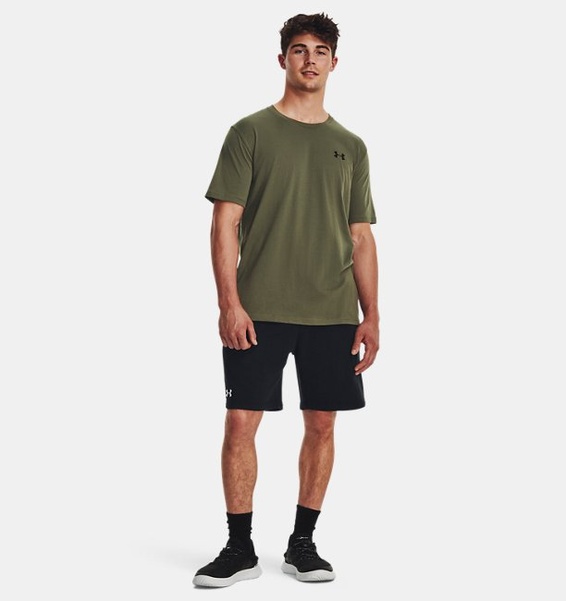 Yeşil Erkek UA Left Chest Lockup Kısa Kollu T-shirt