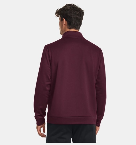 Bordo Erkek UA Armour Fleece 1/4 Fermuarlı Sweatshirt