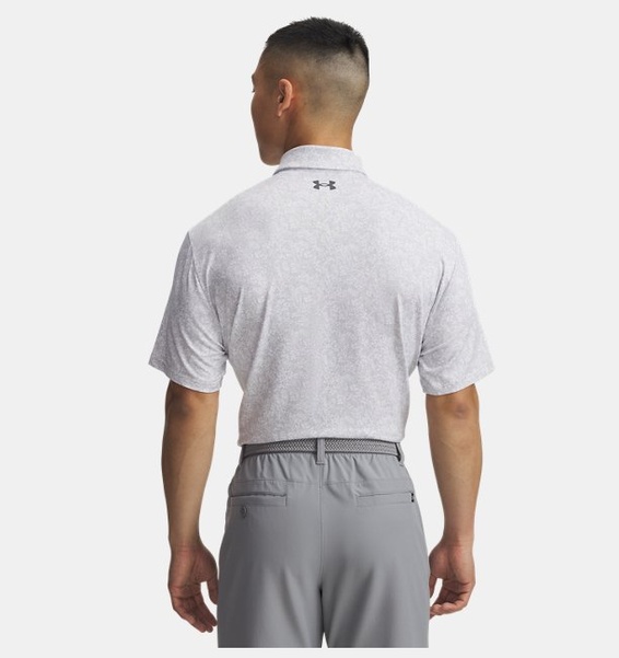 Beyaz Erkek UA Playoff 3.0 Basklı Polo T-shirt